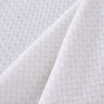 Polyester Rraayon Spandex Tissu de gaufres en tricot écologique écologique